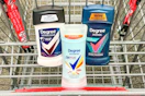 degree deodorants in a shopping cart