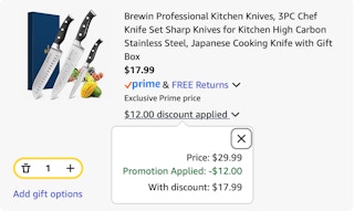 Brewin Amazon receipt