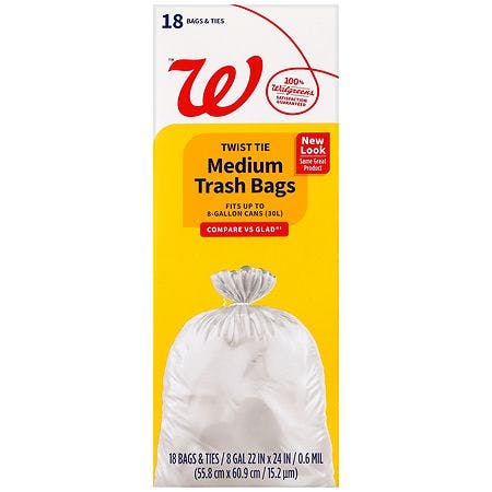 3 Walgreens Trash Bags Boxes
