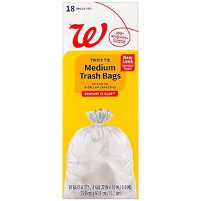 3 Walgreens Trash Bags Boxes