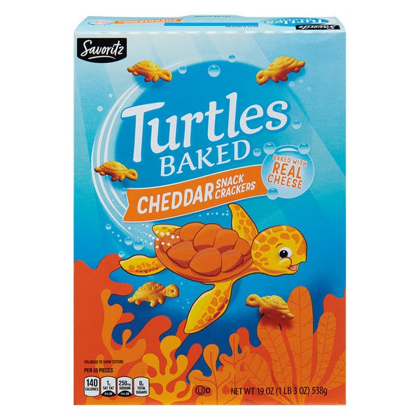 Turtles Cheddar Snack Crackers