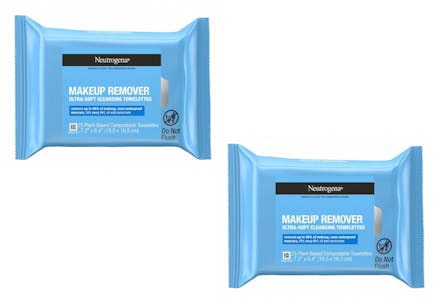 2 Neutrogena Makeup Wipe Packs