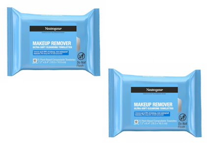2 Neutrogena Makeup Wipe Packs