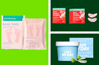 skincare masks in a collage 