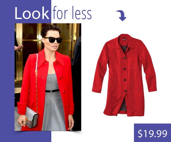 Look Like a Millionaire in This "Wolf of Wall Street" Star's Red Coat for Just $19.99!