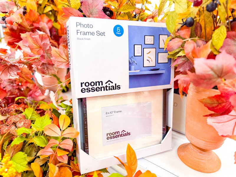 room essentials frame set on shelf at target