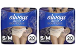 2 Always Discreet Boutique Packs