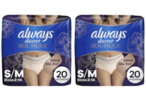2 Always Discreet Boutique Packs