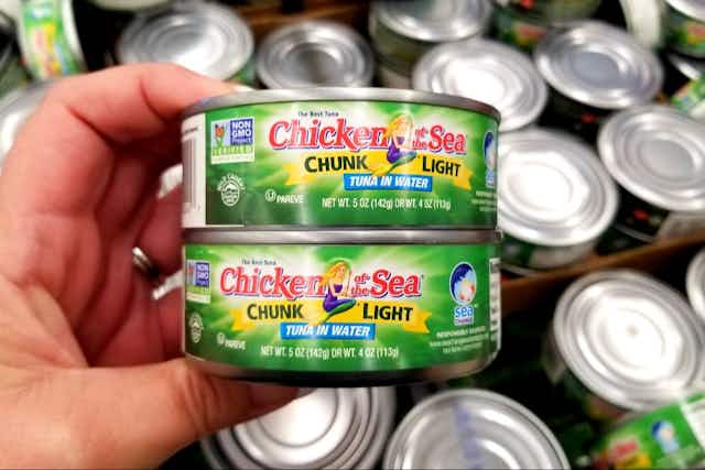 Chicken of the Sea Tuna: Get 10 Cans for $6.67 on Amazon card image