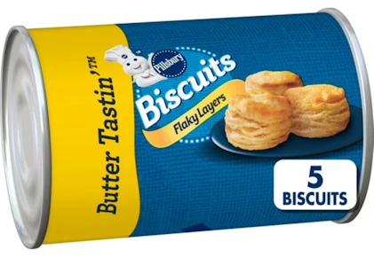 2 Pillsbury Biscuits Cans