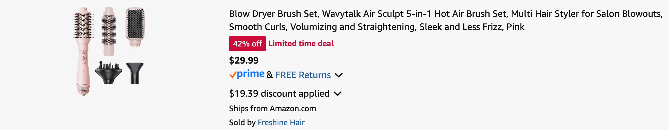 Amazon 5-in-1 Hot Air Brush Set 2025 2