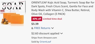 amazon-kojic-acid-soap-cart