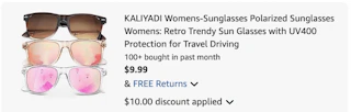sunglasses Amazon receipt