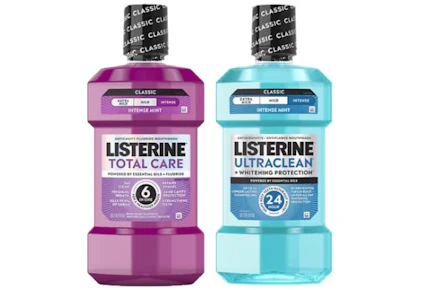 2 Listerine Mouthwashes