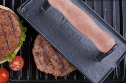 Victoria Cast Iron Panini Press, Just $11.99 on Amazon card image