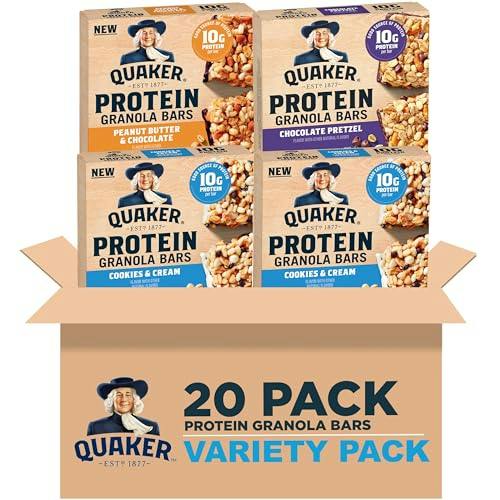 Quaker Protein Granola Bars 20-Pack