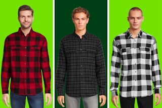 walmart george mens flannels collage