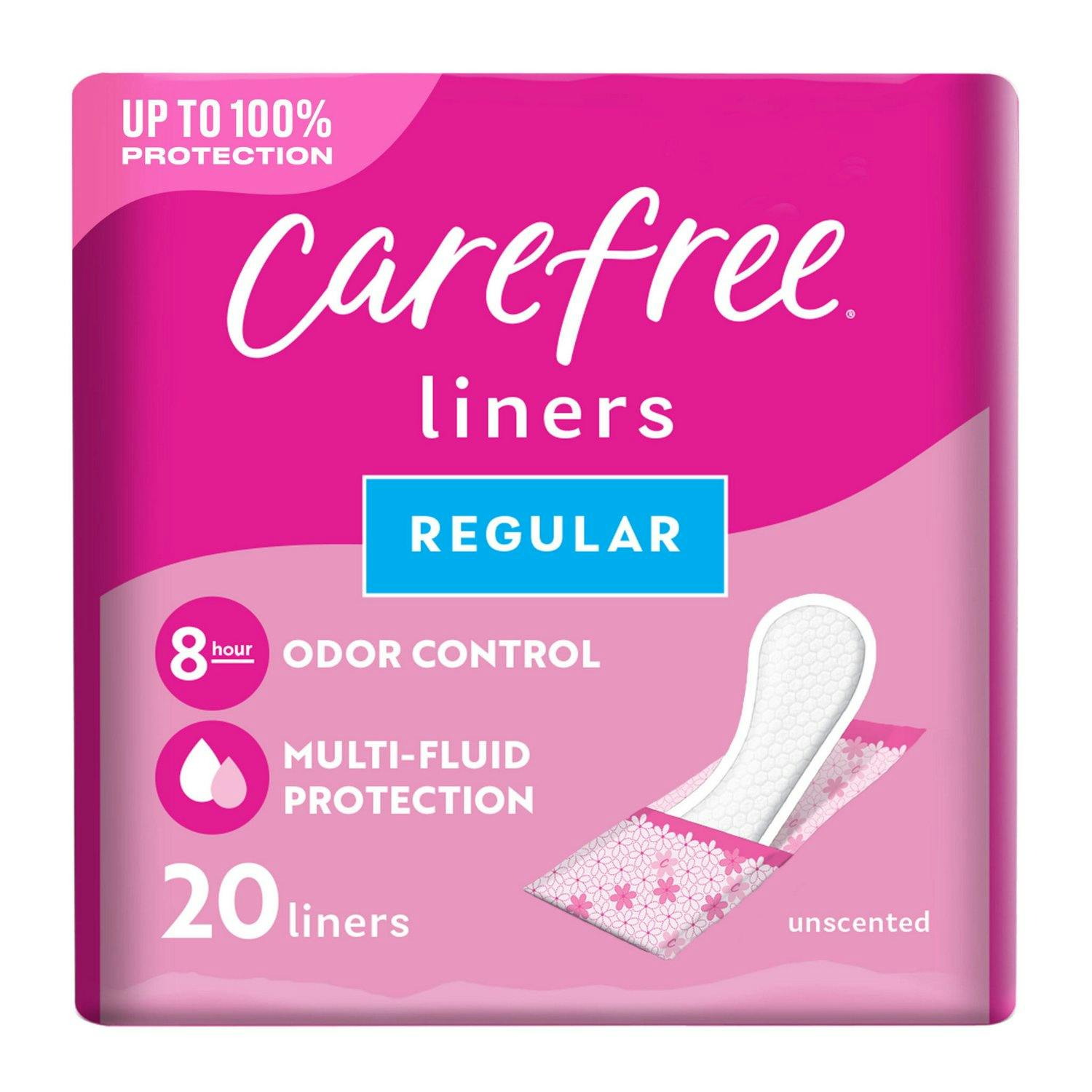 2 Carefree Panty Liner Packs