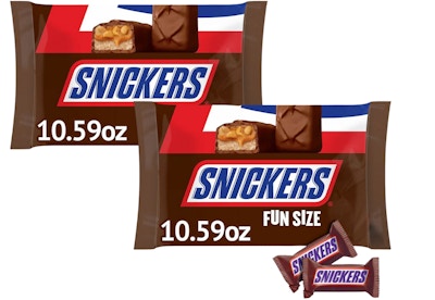 2 Snickers Candy Bags