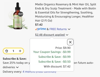 hair oil cart
