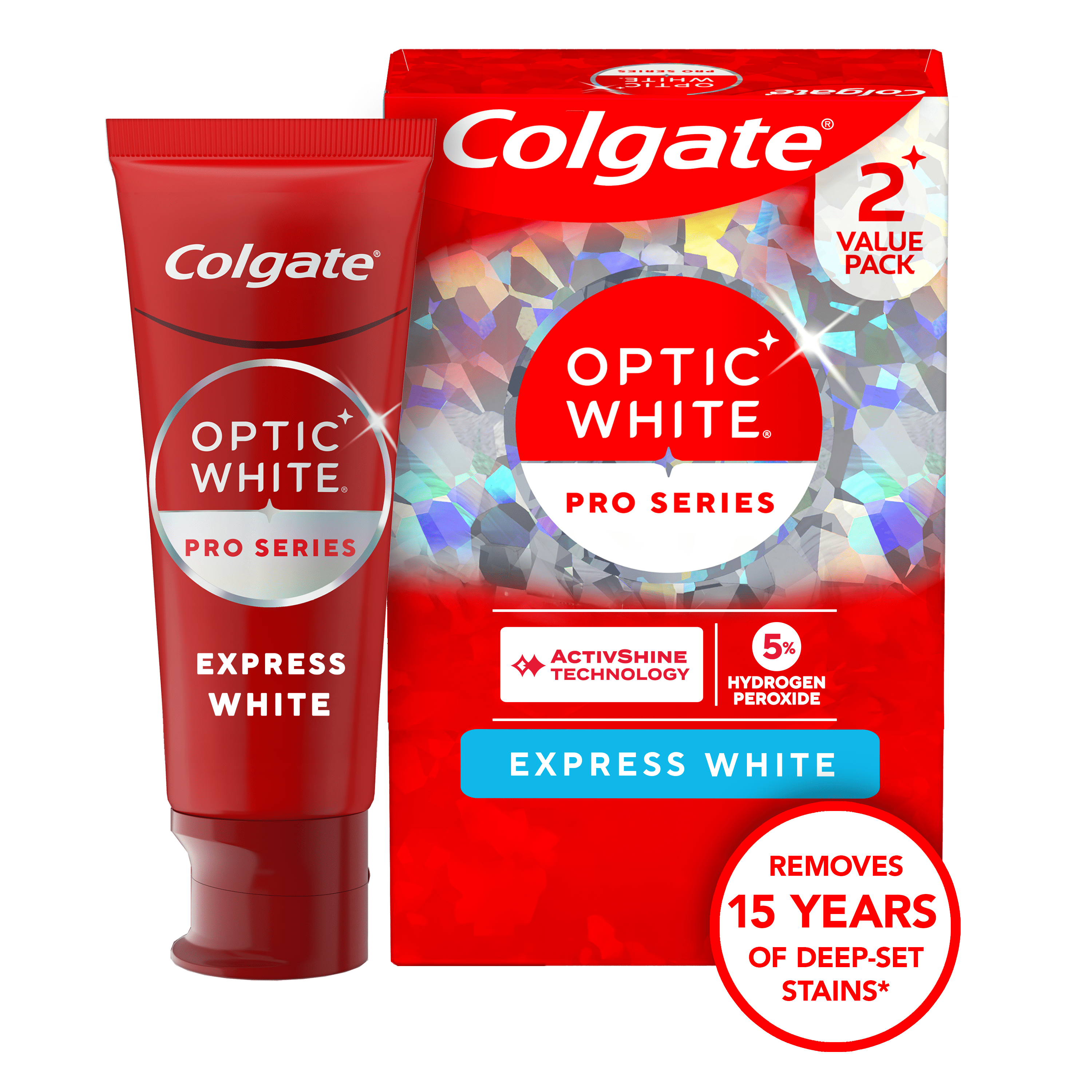 Colgate Optic White Toothpaste 2-Pack
