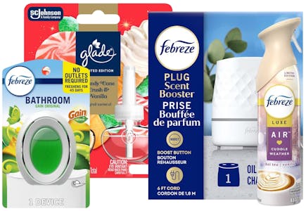 3 Febreze + 2 Glade