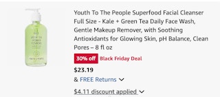 Youth to the People Amazon receipt