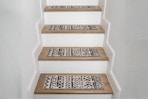 Lifestyle image of the World Rug Gallery Stair Rug Set (4-count) 