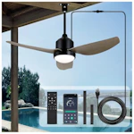 Outdoor Ceiling Fan with Light