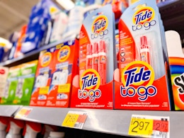 Save $1 on a Tide To Go Pen at Walmart + 1,000 Fetch Rewards (Pay $1.97) card image