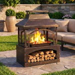 Outdoor Wood-Burning Fire Pit