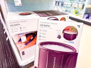 sharper image ice bath on display at target