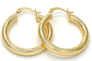 Gold Medium Hoop Earrings