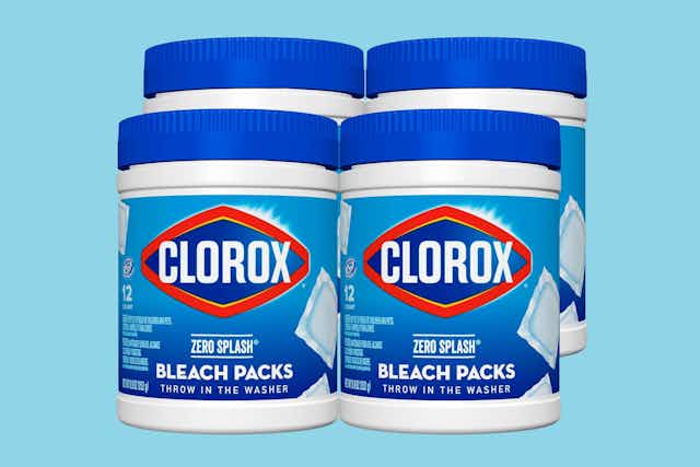 Clorox Bleach 12-Count Packs, as Low as $4.60 Each on Amazon card image