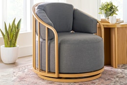 Lifestyle picture of the Better Homes & Gardens Birdcage Accent Chair in home setting