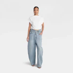 Women's High Waisted Paper Bag Jeans