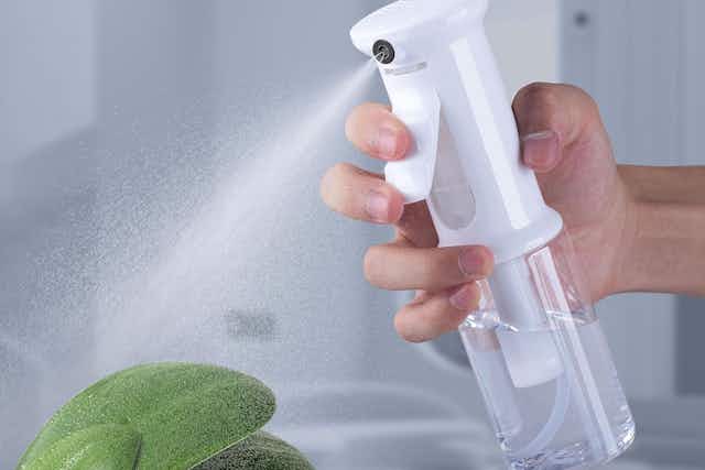 Fine Mist Continuous Spray Bottle, Only $4 on Amazon card image