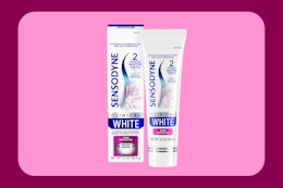 Sensodyne clinical white tube on KCL template