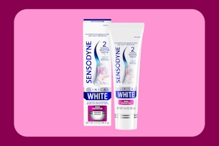 Sensodyne clinical white tube on KCL template