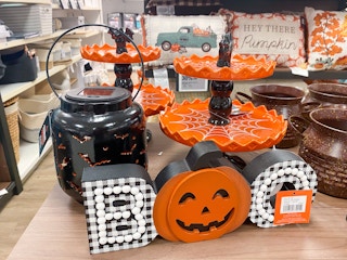 halloween decor on table at kohl's