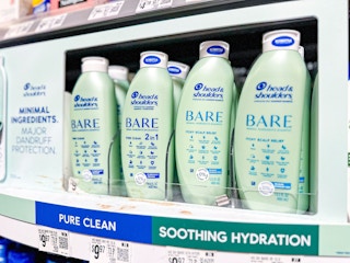 head & shoulders bare shampoo on walmart shelf