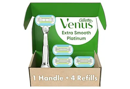 4 Gillette Venus Platinum Razors