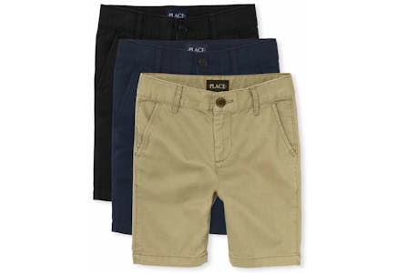 The Children's Place Boys Uniform Stretch Chino Shorts