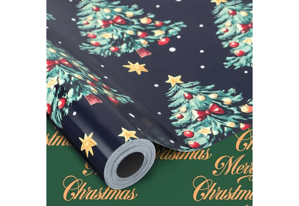 Reversible Christmas Wrapping Paper