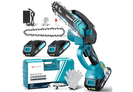 Cordless Chainsaw Set