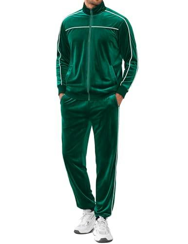 COOFANDY Men's Velour Tracksuit
