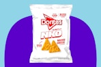 Stock image of a bag Doritos Simply NKD (Nacho Cheese) 