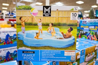 members mark elegant family pool on store pallet