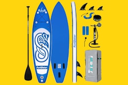 Inflatable Paddle Board With Accessories, Now $78.66 on Amazon (Reg. $200) card image