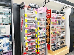 wet n wild cosmetic display at cvs